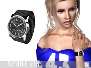 Sims 3 — Wrist watch sport little one by Shushilda2 — Set of sportswear for young active girls - New meshes - Recolorable