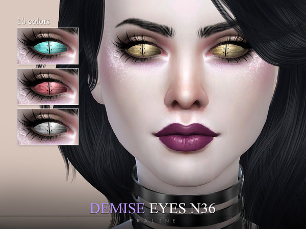 Sims 4 — Demise Eyes N36 by Pralinesims — Eyes in 10 colors.