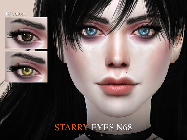 Sims 4 — Starry Eyes N68 by Pralinesims — Eyes in 18 colors, all ages and genders.