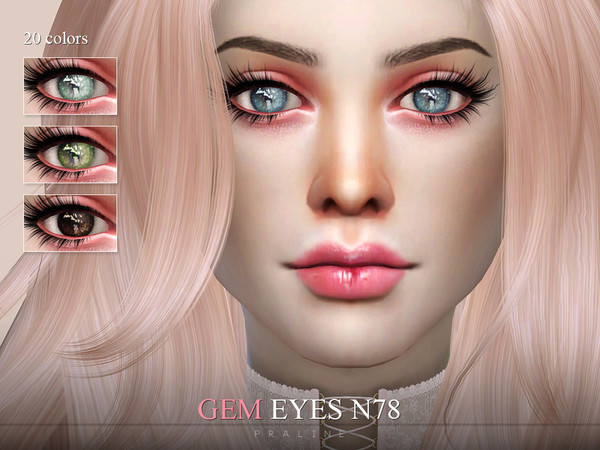Sims 4 — Gem Eyes N78 by Pralinesims — Eyes in 20 colors, for all ages and genders.