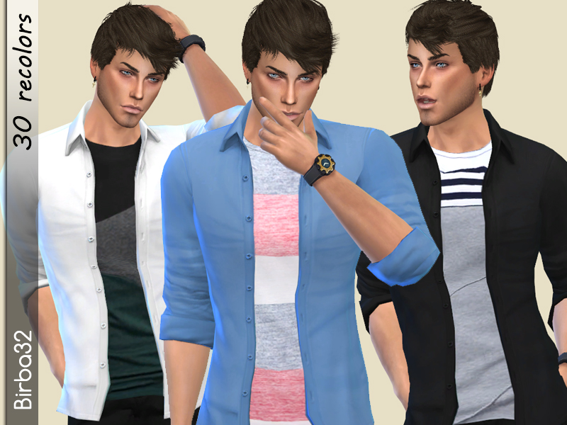 The Sims Resource - Mike Shirts