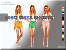 Sims 4 — Chic_Sista Shorts - mesh needed by sims4sisters — Recolor Of Distressed High Waisted Shorts By elliesimple