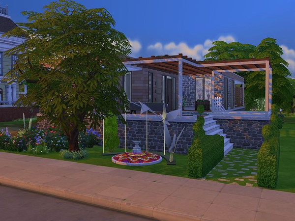 Sims 4 — La Charmeuse (NoCC) by CrazyError — La Charmeuse is a modern family home. It has 4 rooms for the whole family.