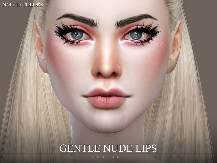 The Sims Resource: GENTLE Nude Lips - N44 by PralineSims 
