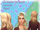 Sims 4 — Cool Kitchen Hair Highlight Recolor by TheSimmerAbby — This is a wonderful highlighted hair featuring 4 swatches