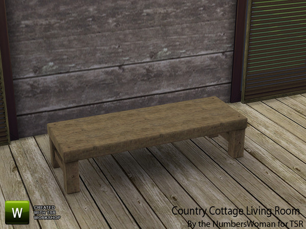 Sims 4 — Country Cottage Living Coffee Table by TheNumbersWoman — That country feel and ambience reflected by the simple