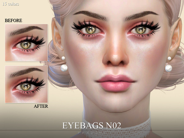 Sims 4 — Eyebags N02 by Pralinesims — Eyebags for your sims, comes in 5 tones (plum, taupe, ochre, red and purplish),