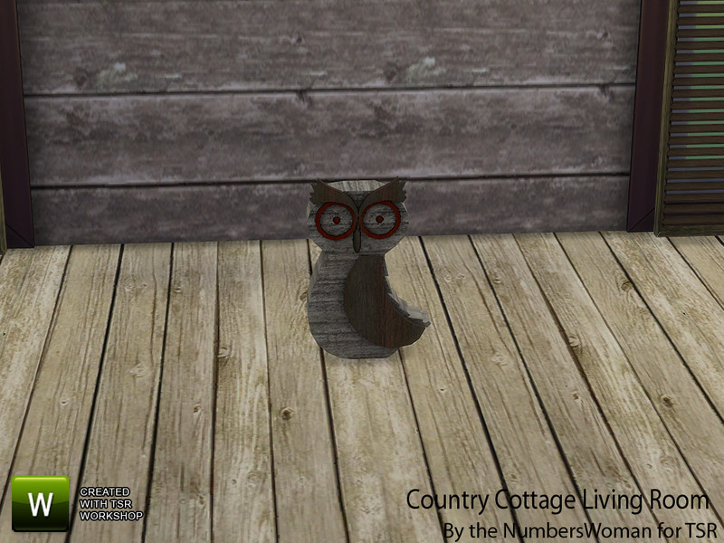 Sims 4 The Sims Resource | Country Cottage Living Large Owl by TSR Creator