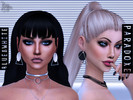 Sims 4 — Paradoxe Earrings by Blue8white — 4 Swatches New mesh by me HQ Texture (2048x4096) All Lods Custom Thumbnail