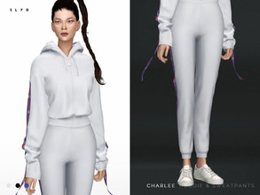 Sims 4 — Charlee Hoodie & Sweatpants by SLYD — ** 3 swatches. ** New mesh by me. ** Recolor is allowed but PLEASE DO