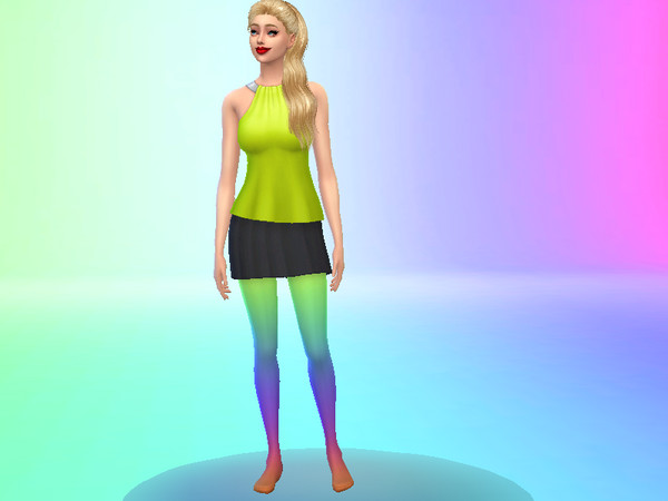 Sims 4 — KawaiiWalrus Ombre Leggings by KawaiiWalrus — Ombre leggings with 10 swatches: Black and white Rainbow Pink and