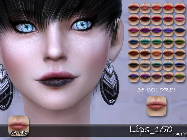 Sims 4 — [Ts4]Taty_Lips_150 by tatygagg — - Female - Human, Alien - Teen to Elder - Hq Compatible