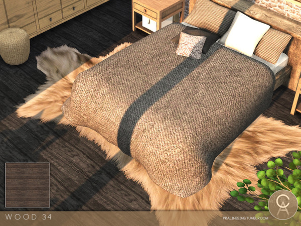 Sims 4 — Wood 34 by Pralinesims — By Pralinesims 5 Colors in one file.