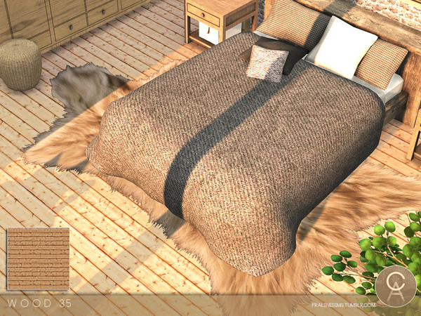 Sims 4 — Wood 35 by Pralinesims — By Pralinesims 6 Colors in one file.