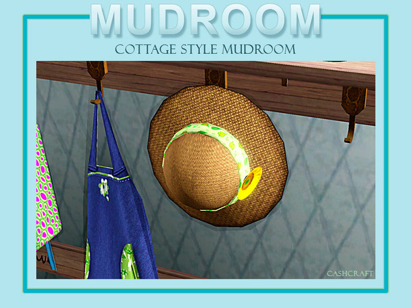 Sims 3 — Cottage Style Mudroom Sun Hat by Cashcraft — Sunstroke is no joke, wear a hat and keep a cool head. Created by