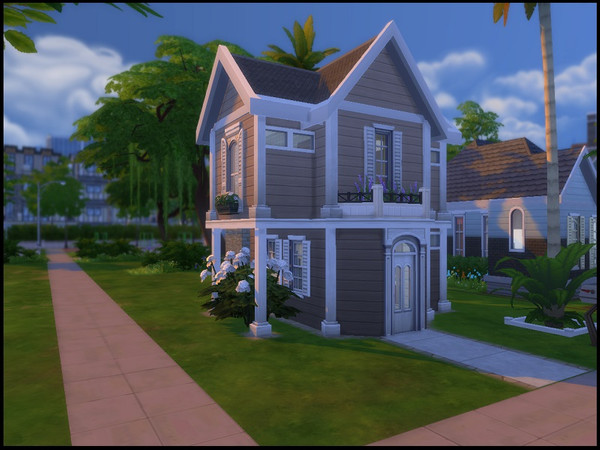 Sims 4 — Single Clove by Fatouma — A two-story single bedroom home that can accommodate a bachelor or a newly married