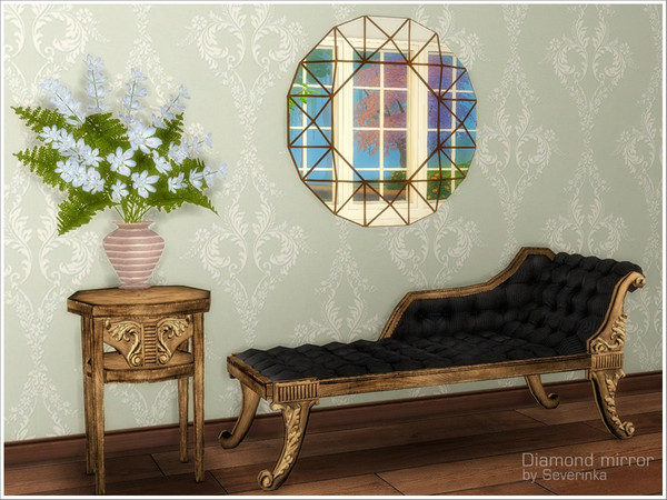 Sims 4 — Wall mirror Diamond by Severinka_ — Wall mirror Diamond Moving on the wall 4 colors