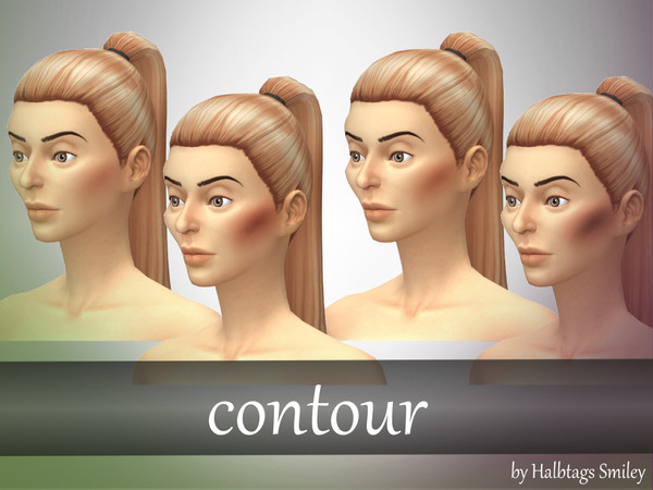 Sims 4 — Bold contour by HalbtagsSmiley — A simple contour for each skin tone.