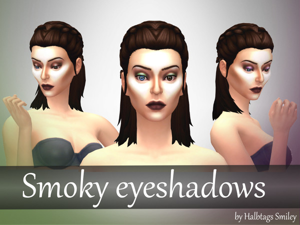 Sims 4 — Smoky eyeshadows by HalbtagsSmiley — Sexy eyeshadows in a lot of colors.