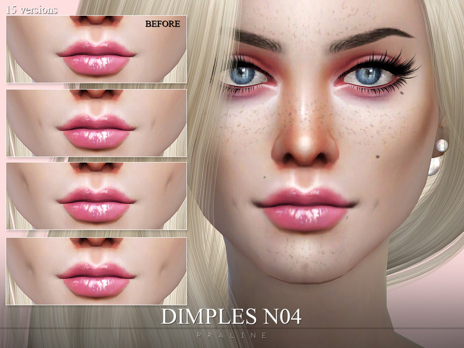 Dimples Sims 4 Skin Details.