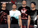 Sims 4 — Samurai X T-Shirts by Sniper_Kitten — Samurai X themed T-shirts for men. - 4 different styles - Wear for