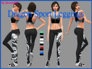 Sims 4 — Dragon Sport Leggings v1 by MaverickKF — Dragon Legging for sports practising in five colours. It is on