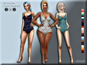 Sims 4 — Chic_ Sista Vintage Bodysuit - mesh needed by sims4sisters — Chic_ Sista Vintage Bodysuit recolor of vintage
