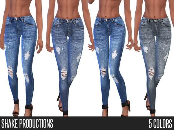 The Sims Resource - Shake Productions 66 Skinny Jeans
