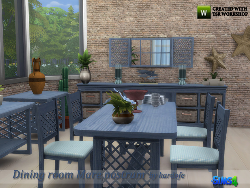 The Sims Resource kardofe_Dining room Mare nostrum
