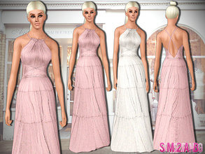 Sims 3 — 489 - Long Designer Dress by sims2fanbg — .:489 - Long Designer Dress:. Dress in 4 recolors, Custom mesh,
