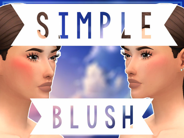 Sims 4 — //Simple Blush// by AwesomeSimmerYT — ------------^Simple Blush^------------ -5 swatches -Maxis Match -Simple