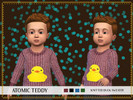 Sims 4 — Toddler Knitted Duck Sweater by AtomicTeddy — Created for: The Sims 4 Comes in 4 colours. EA mesh edit by me