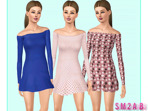 Sims 3 — 492 - Teen Party Dress by sims2fanbg — .:492 - Teen Party Dress:. Dress in 4 recolors, Custom mesh, Recolorable.