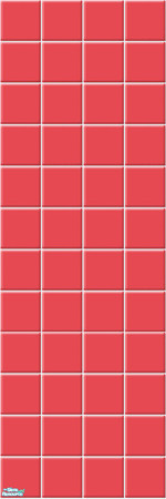 Sims 2 — Atomic tile wall - Pink by Liesanne — I didn't like the walls Maxis provided to go with the atomic floortiles.