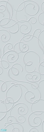 Sims 2 — Scrollwork Walls - Blue 1 by froilan — An elegant, subtle pattern to give just the right finishing touch to any