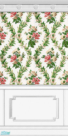 Sims 2 — Fairfax Wall Collection - 02 by elektra274 — 2 of 12 walls designed to coordinate with my "Fairfax Carpeted