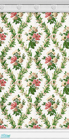 Sims 2 — Fairfax Wall Collection - 01 by elektra274 — 1 of 12 walls designed to coordinate with my "Fairfax Carpeted