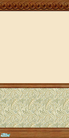 Sims 2 — Whisper Paisley Wall Collection - 02 by elektra274 — 2 of 12 coordinating painted and wallpapered walls.