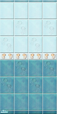 Sims 2 — Angela 03 by perelinka — ANGEL & BEAR TILES SET - Angela 03