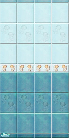 Sims 2 — Angela 01 by perelinka — ANGEL & BEAR TILES SET - Angela 01