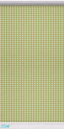 Sims 2 — Controle Vert  - White Mouldings by Donnha — A lovely green check design with White Mouldings.
