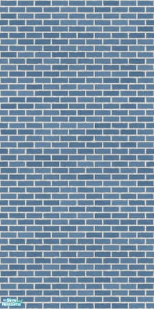 Sims 2 — Patriotic Plaid - Brick Wall (Blue) by simtorrents — Add a hint of American pride to your Sims\' home with this