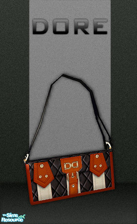Sims 2 — DorePocketBook - O3 by ayabaka123 — classic look with a fresh and in-your-face glamour studded leather that has