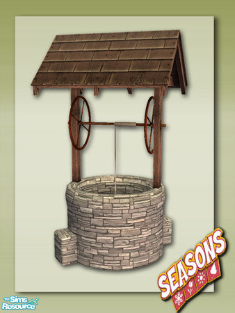 Sims 2 — Wishing Well - Base 04 by Shakeshaft — Part of the Seasons Wishing Well Set, now buyable from the catalog in the