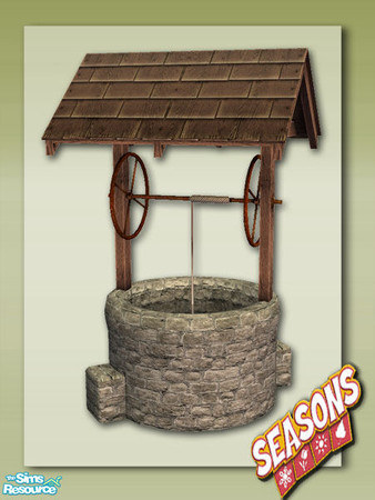 Sims 2 — Wishing Well - Base 01 by Shakeshaft — Part of the Seasons Wishing Well Set, now buyable from the catalog in the