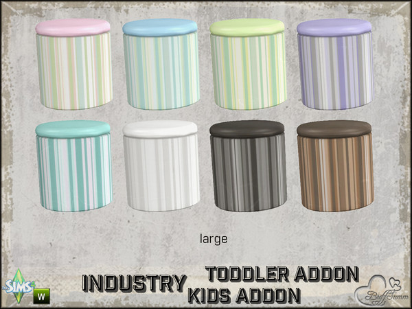 Sims 4 — Industry Toddler and Kids Box Round by BuffSumm — Part of the *Industry Series* ***TSRAA***