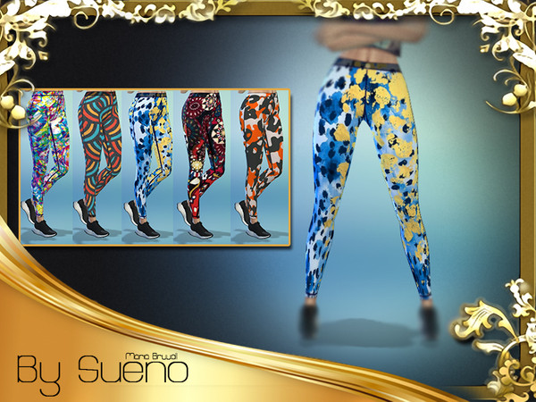 Sims 4 — Leggings Armada by Sueno_mb — Leggings for sport 5 different colors 