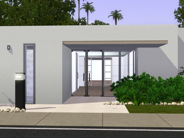 Sims 3 — 488. by CaDee — Modern home with 3 Bedrooms, 3.5 baths, separate walk-in closets, a large office and a patio for