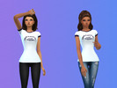 Sims 4 — "Have A Nice Day" Forever21 Shirt by Candy_Simmer3 — Simple Forever 21 Shirt that says: