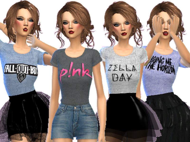 Wicked_Kittie's Band TeeShirts Pack Two